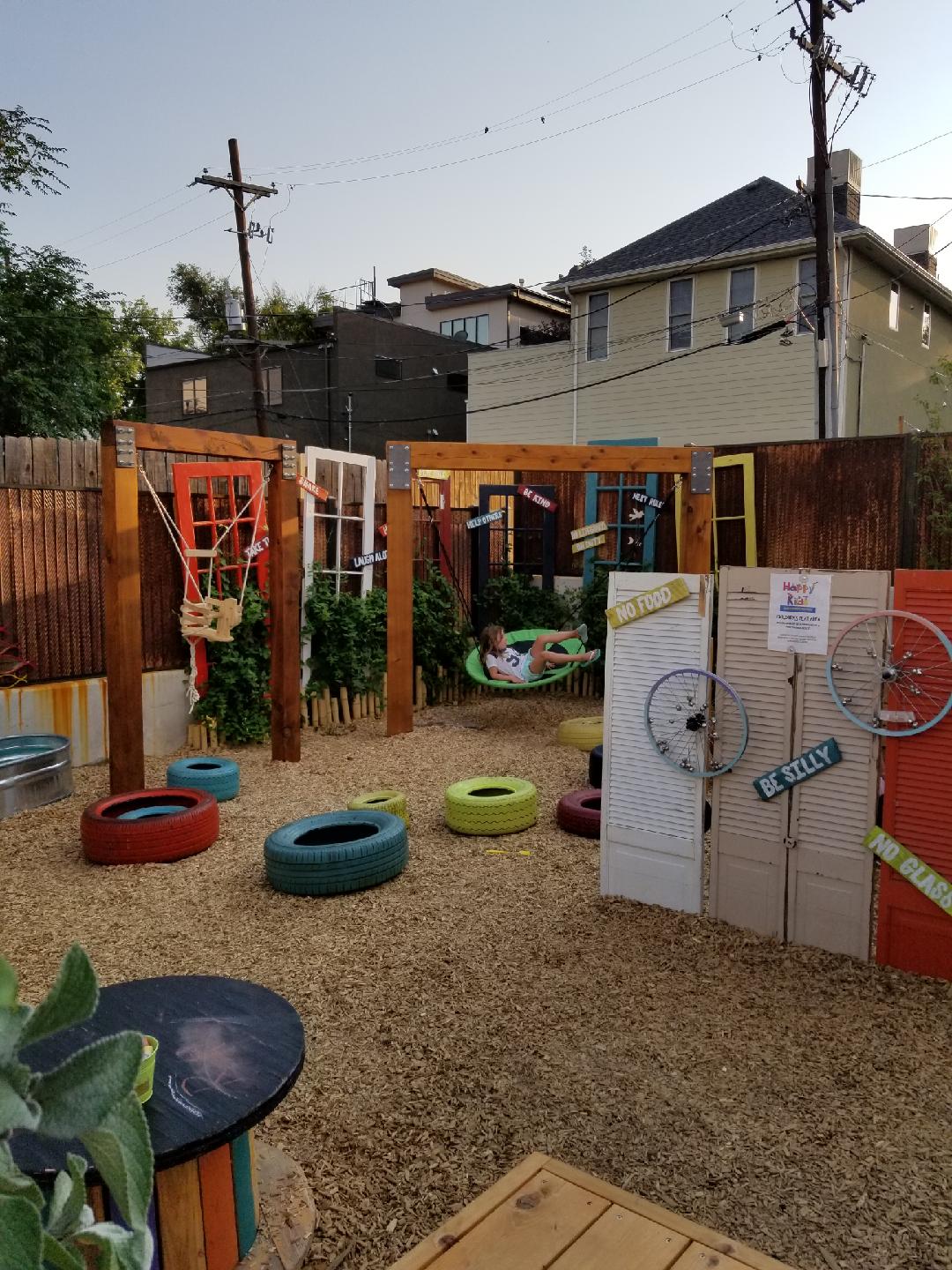 Restaurant Landscape Design with Play Space