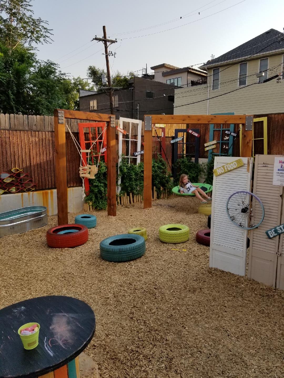 Restaurant Landscape Design with Play Space